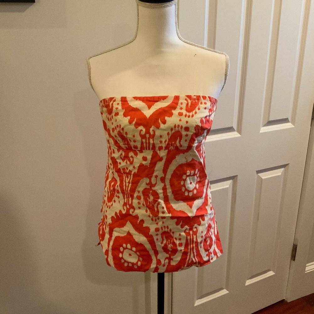 Ikat print tube top from JCrew.